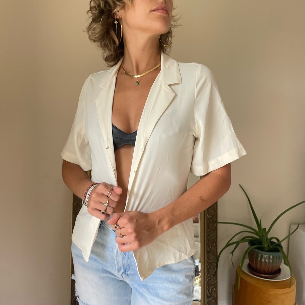 Abercrombie casual button down short sleeve shirt